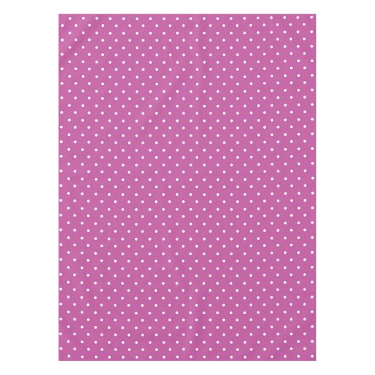 Seamless magenta background polka dot pattern tischdecke (Vorderseite)