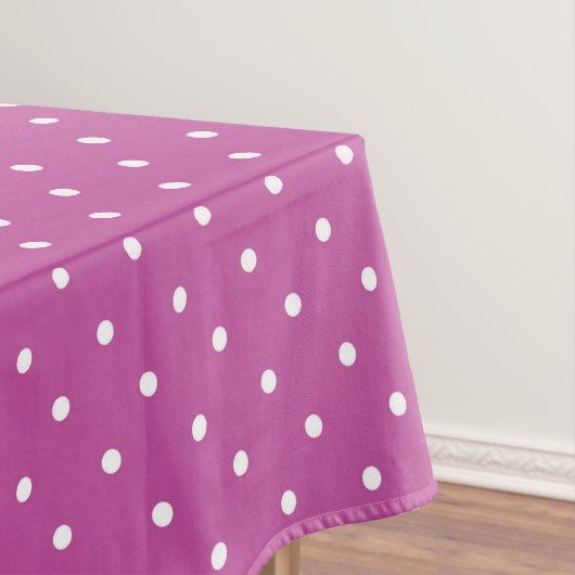 Seamless magenta background polka dot pattern tischdecke (Beispiel)