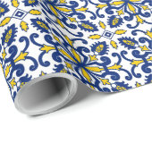 Seamless marokkanischen Nikea Azulejo Pattern Geschenkpapier (Rolleneckpunkt)