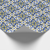 Seamless marokkanischen Nikea Azulejo Pattern Geschenkpapier (Ecke)