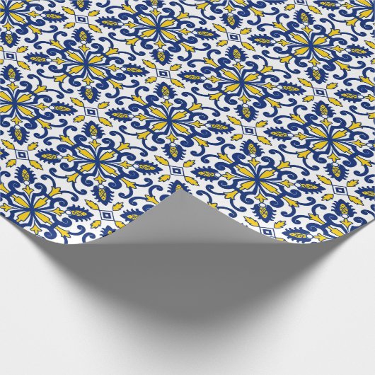 Seamless marokkanischen Nikea Azulejo Pattern Geschenkpapier (Ecke)