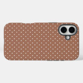 Seamless medium brown polka dot  pattern Case-Mate iPhone hülle (Rückseite (Horizontal))