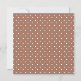 Seamless medium brown polka dot  pattern dankeskarte