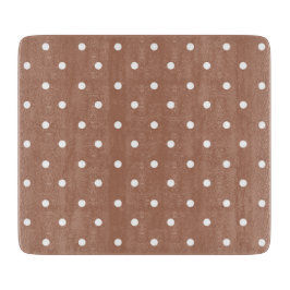 Seamless medium brown polka dot  pattern schneidebrett