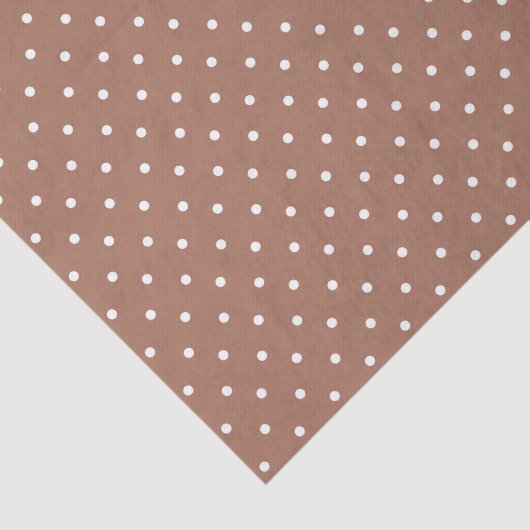 Seamless medium brown polka dot  pattern seidenpapier (Ausschnitt)