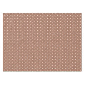 Seamless medium brown polka dot  pattern tischdecke (Vorderseite (Horizontal))