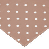 Seamless medium brown polka dot  pattern tischdecke (Schrägansicht)