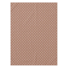 Seamless medium brown polka dot  pattern tischdecke