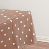 Seamless medium brown polka dot  pattern tischdecke (Beispiel)