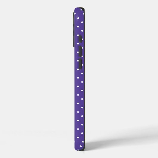 Seamless  medium purple polka dot pattern Case-Mate iPhone hülle (Rückseite / Links)