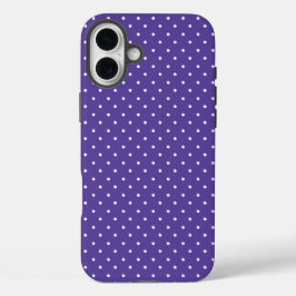 Seamless  medium purple polka dot pattern iPhone 16 plus hülle