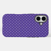 Seamless  medium purple polka dot pattern Case-Mate iPhone hülle (Rückseite (Horizontal))