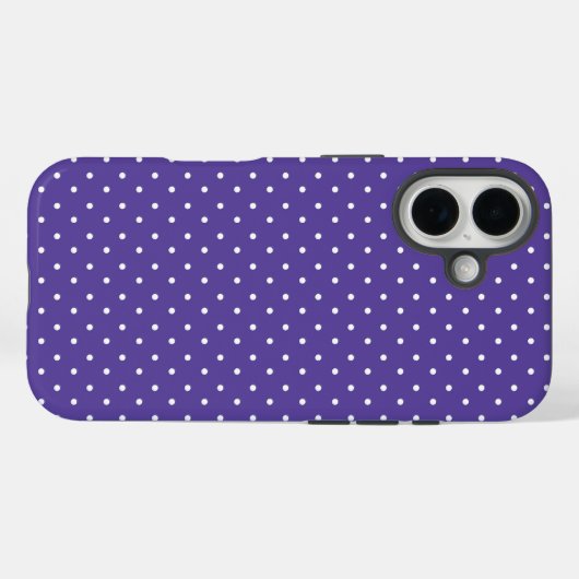 Seamless  medium purple polka dot pattern Case-Mate iPhone hülle (Rückseite (Horizontal))
