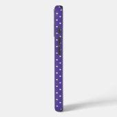 Seamless  medium purple polka dot pattern Case-Mate iPhone hülle (Rückseite / Links)