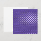 Seamless  medium purple polka dot pattern dankeskarte (Vorne/Hinten)