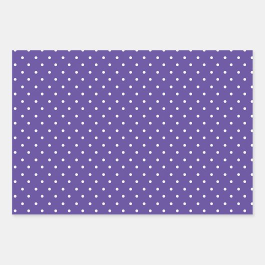 Seamless  medium purple polka dot pattern geschenkpapier set (Vorderseite 3)