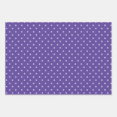 Seamless  medium purple polka dot pattern geschenkpapier set (Vorderseite)