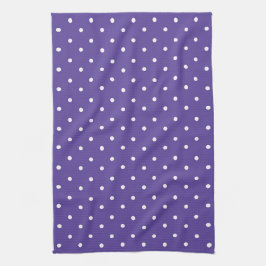 Seamless  medium purple polka dot pattern geschirrtuch
