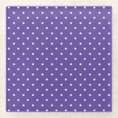 Seamless  medium purple polka dot pattern glasuntersetzer (Vorderseite)