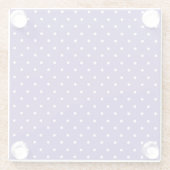 Seamless  medium purple polka dot pattern glasuntersetzer (Rückseite)