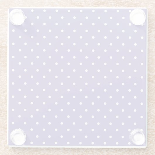 Seamless  medium purple polka dot pattern glasuntersetzer (Rückseite)