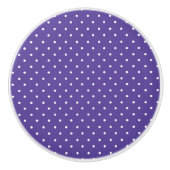 Seamless  medium purple polka dot pattern keramikknauf (Vorderseite)