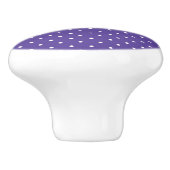 Seamless  medium purple polka dot pattern keramikknauf (Seitenansicht)