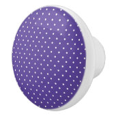 Seamless  medium purple polka dot pattern keramikknauf (Rechts)