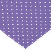 Seamless  medium purple polka dot pattern kurzer tischläufer (Ecke)