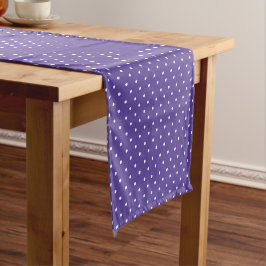 Seamless  medium purple polka dot pattern kurzer tischläufer