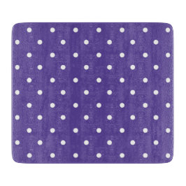 Seamless  medium purple polka dot pattern schneidebrett