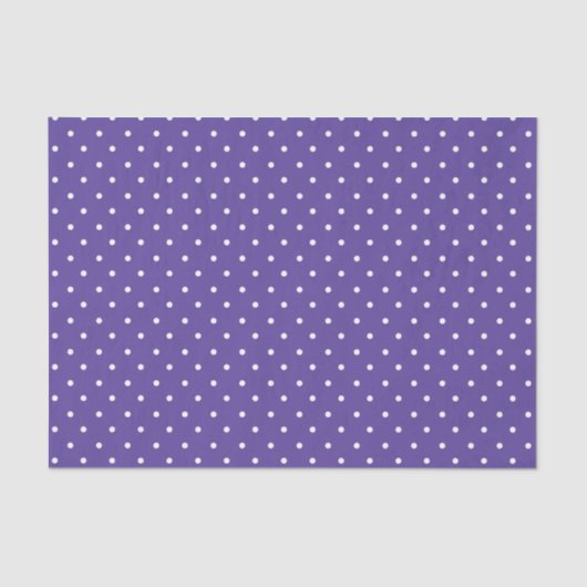 Seamless  medium purple polka dot pattern seidenpapier (Vorderseite)