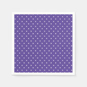 Seamless  medium purple polka dot pattern serviette (Vorderseite)