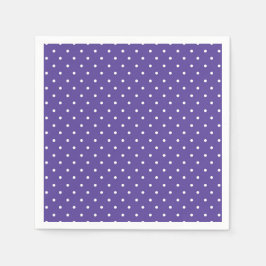 Seamless  medium purple polka dot pattern serviette