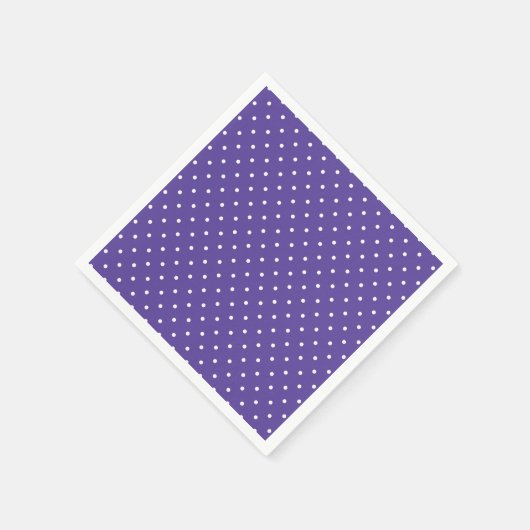Seamless  medium purple polka dot pattern serviette (Ecke)