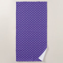Seamless  medium purple polka dot pattern strandtuch
