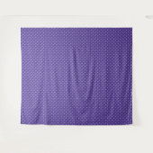 Seamless  medium purple polka dot pattern wandteppich (Vorderseite (Horizontal))