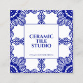 Seamless-Mosaik-Fliesenmuster Quadratische Visitenkarte (Vorderseite)