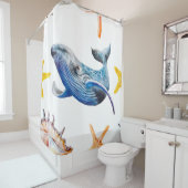 Seamless-Muster Duschvorhang (Beispiel)