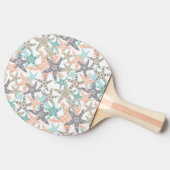 Seamless-Muster Ping Pong Paddle Tischtennis Schläger (Seitenansicht)