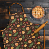 Seamless Muster Rustikale botanische Weihnachten Schürze