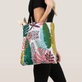 Seamless Muster tropischen Hintergrund mit Monster Tasche (Von Nahem)