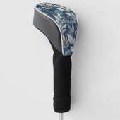 Seamless Night Garden Botanisches Muster Golf Headcover (angewinkelt)