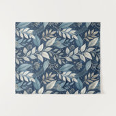 Seamless Night Garden Botanisches Muster Wandteppich (Vorderseite (Horizontal))