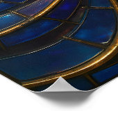 Seamless Opulent Mosaic Tiling Wallpaper Poster (Ecke)