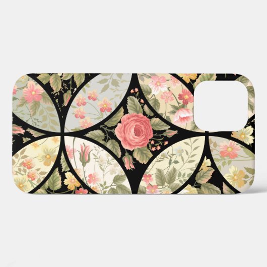 seamless patchwork floral pattern Case-Mate iPhone hülle (Rückseite (Horizontal))