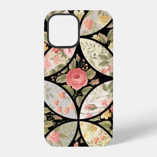 seamless patchwork floral pattern iPhone hülle (Rückseite)