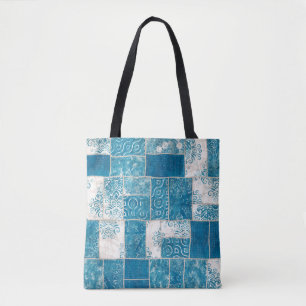 Seamless patchwork Klebemix quilt pattern print Tasche