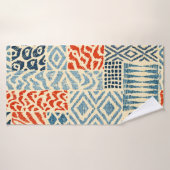 Seamless patchwork pattern. A collection of handd Badehandtuch (Badehandtuch)