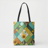 Seamless patchwork pattern with cereals, sunflower tasche (Vorderseite)